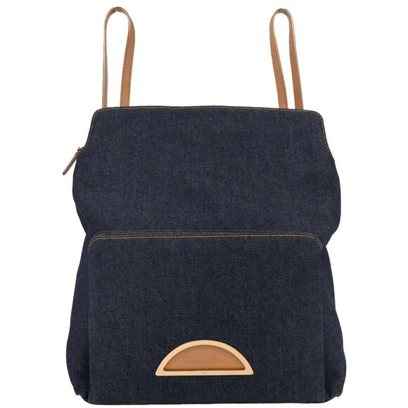 Christian Dior Blue Denim Malice Backpack PZ0030 177613 - Picture 1 of 10